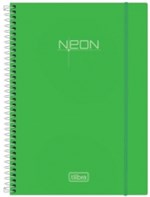 Ficha técnica e caractérísticas do produto Caderno Universitário 10x1 200 Folhas Neon Verde 141526 Tilibra - 1