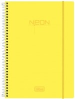 Ficha técnica e caractérísticas do produto Caderno Universitário 10x1 200 Folhas Neon Amarelo 141500 Tilibra - 1