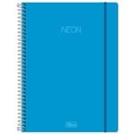 Ficha técnica e caractérísticas do produto Caderno Universitário Neon Azul 1 Matéria Tilibra 1029906