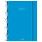 Ficha técnica e caractérísticas do produto Caderno Universitário Neon Azul 1 Matéria Tilibra