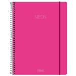 Ficha técnica e caractérísticas do produto Caderno Neon 10 Matérias Tilibra Rosa