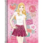 Ficha técnica e caractérísticas do produto Caderno Universitário Tilibra Hi!Girls Folhas Fundo Rosa - 200 Folhas