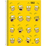 Ficha técnica e caractérísticas do produto Caderno Universitário Capa Dura Tilibra Simpsons Homer Fundo Amarelo - 200 Folhas