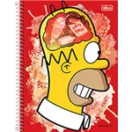 Ficha técnica e caractérísticas do produto Caderno Universitário Tilibra Simpsons Vermelho com Capa Dura - 200 Folhas