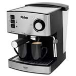 Ficha técnica e caractérísticas do produto Cafeteira Coffee Express Reservatório de Água 1.6l 850w Preto/inox Philco 110v