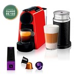 Ficha técnica e caractérísticas do produto Cafeteira com Aeroccino Nespresso Essenza Mini 110v Red