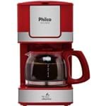 Ficha técnica e caractérísticas do produto Cafeteira Elétrica 550W 15 Xícaras Philco Ph16 Vermelho