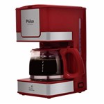 Ficha técnica e caractérísticas do produto Cafeteira Elétrica 600Ml Ph16 Inox Vm Philco 127V Vermelho