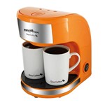 Ficha técnica e caractérísticas do produto Cafeteira Elétrica Britânia Duo Coffee Laranja com 2 Xícaras