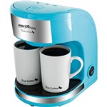 Ficha técnica e caractérísticas do produto Cafeteira Elétrica Britânia Duo Coffee 2 Xícaras Azul - 450W