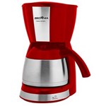 Ficha técnica e caractérísticas do produto Cafeteira Elétrica Britânia Thermo BCF38VI Até 38 Cafés - Vermelha/Prata - 110v