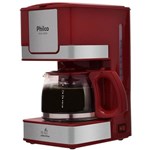 Ficha técnica e caractérísticas do produto Cafeteira Elétrica em Inox Philco PH16 Vermelho 220V