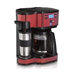 Ficha técnica e caractérísticas do produto Cafeteira Elétrica Hamilton Beach 2 Way 220V Preta e Vermelha