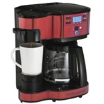 Ficha técnica e caractérísticas do produto Cafeteira Elétrica Hamilton Beach 2 Way 127V Preta e Vermelha