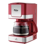 Ficha técnica e caractérísticas do produto Cafeteira Elétrica Inox 550w Vermelho Ph16 - Philco