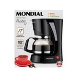 Ficha técnica e caractérísticas do produto Cafeteira Elétrica Mondial 17 Xícaras 600W NC25