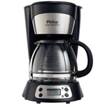 Ficha técnica e caractérísticas do produto Cafeteira Elétrica Philco Digital PHD14P - Preta/Prata - 110v
