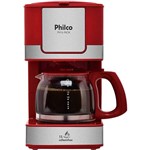 Ficha técnica e caractérísticas do produto Cafeteira Elétrica Philco PH16 Inox 600ml - Vermelha