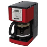 Ficha técnica e caractérísticas do produto Cafeteira Elétrica Programável Oster Vermelha 220v