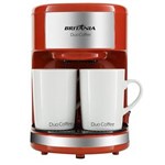 Ficha técnica e caractérísticas do produto Cafeteira Elétrica 2 Xícaras Britânia Duo Coffee Vermelha - 110V