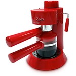 Ficha técnica e caractérísticas do produto Cafeteira Expresso/Cappuccino Zeex Vermelha 04 Bar