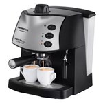 Ficha técnica e caractérísticas do produto Cafeteira Expresso Mondial Coffee Cream Premium Preto/Prata - 15 Bar - 110V