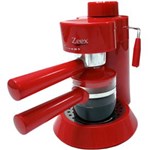 Ficha técnica e caractérísticas do produto Cafeteira Expresso Zeex Manual Aroma Mio Vermelha - 4 Bar - 110v