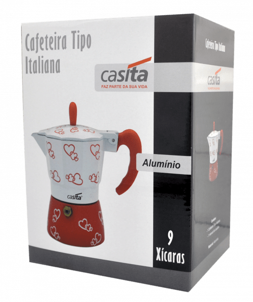 Ficha técnica e caractérísticas do produto Cafeteira Italiana Alumínio 9 Xícaras - Casita