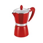 Ficha técnica e caractérísticas do produto Cafeteira Italiana Vermelha 6 Xícaras - Hercules Mundial - Vermelho