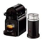 Ficha técnica e caractérísticas do produto Cafeteira Nespresso com Aeroccino Inissia Preta - 110V