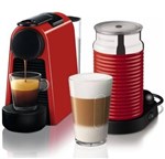 Ficha técnica e caractérísticas do produto Cafeteira Nespresso Essenza Mini D30 Vermelha 127v com Aeroccino