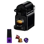 Ficha técnica e caractérísticas do produto Cafeteira Nespresso Inissia D40 com Kit Boas Vindas - Preta - 110V