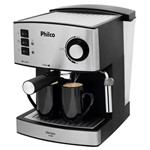 Ficha técnica e caractérísticas do produto Cafeteira Philco Coffee Express, Reservatório de Água 1.6L, 850W, Preto/Inox - 110V