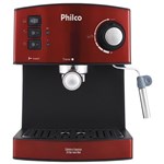 Ficha técnica e caractérísticas do produto Cafeteira Philco Expresso 20 Bar Inox Red - 127V