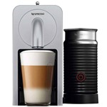 Ficha técnica e caractérísticas do produto Cafeteira Prodigio & Milk + Aeroccino Nespresso Automática Prata 110v
