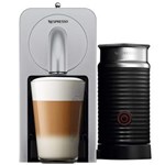 Ficha técnica e caractérísticas do produto Cafeteira Prodigio & Milk + Aeroccino Nespresso Automática Prata -D75-Br3-Si-Ne - 220V