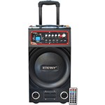 Ficha técnica e caractérísticas do produto Caixa Acústica Amplificadora Eterny ET43003AB 100W - 1 Unidade