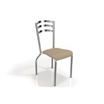 Ficha técnica e caractérísticas do produto Caixa C/ 2 Cadeiras Kappesberg Portugal 2c007cr - Cor Cromada - Assento Nude 16