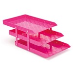 Ficha técnica e caractérísticas do produto Caixa Correspondência Tripla Móvel Pink Waleu