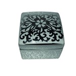 Ficha técnica e caractérísticas do produto Caixa de Ceramica Prata - Btc Decor