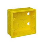 Ficha técnica e caractérísticas do produto Caixa de Luz 4x4 Plástica Amarela Fortlev