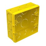 Ficha técnica e caractérísticas do produto Caixa de Luz 4x4 Quadrada Amarela Tigre