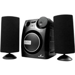 Ficha técnica e caractérísticas do produto Caixa de Som 2.1 Multimídia com Subwoofer 9W RMS Preta MS-2101 Fortrek