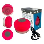 Caixa de Som a Prova Dagua Shower Speaker Use no Banho Bluetooth Portátil 3W 10M BTS-06 ROSA PINK