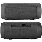 Ficha técnica e caractérísticas do produto Caixa de Som Bluetooth 6W Portátil Stereo + Rádio FM Resistente Água Preto Mini 3+