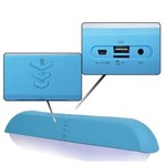 Ficha técnica e caractérísticas do produto Caixa de Som Bluetooth com Rádio Fm Cartão Usb Mp3