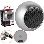 Ficha técnica e caractérísticas do produto Caixa de Som Bluetooth Mini Speaker 3w Cinza Feitun Fn-0006