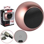 Ficha técnica e caractérísticas do produto Caixa de Som Bluetooth Mini Speaker 3w Rosa Feitun Fn-0006