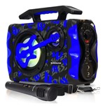 Ficha técnica e caractérísticas do produto Caixa de Som Bluetooth Portátil Briwax Fm Usb Microfone FBX-109 Azul