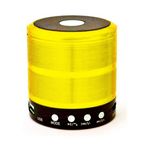 Ficha técnica e caractérísticas do produto Caixa De Som Bluetooth Recarregável Mini Portátil Amarelo